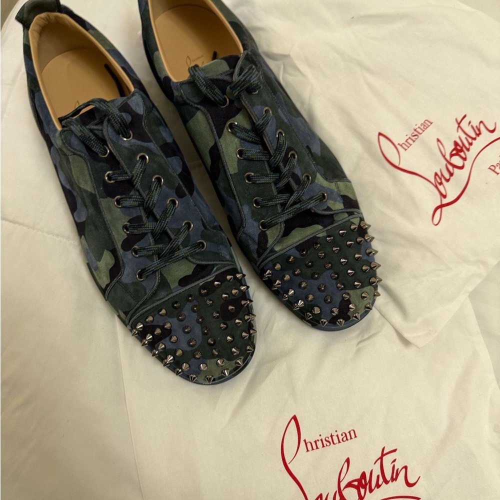 Christian Louboutin Men's Camouflage Sneakers